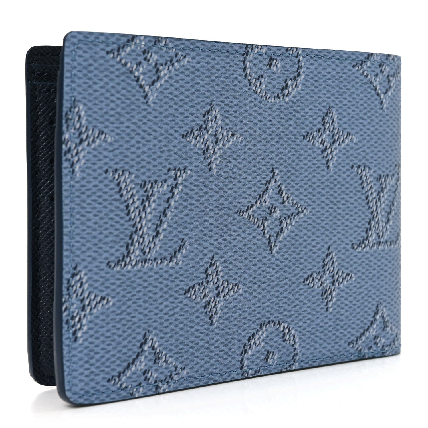 Louis Vuitton Monogram Heritage Multiple Wallet Blue