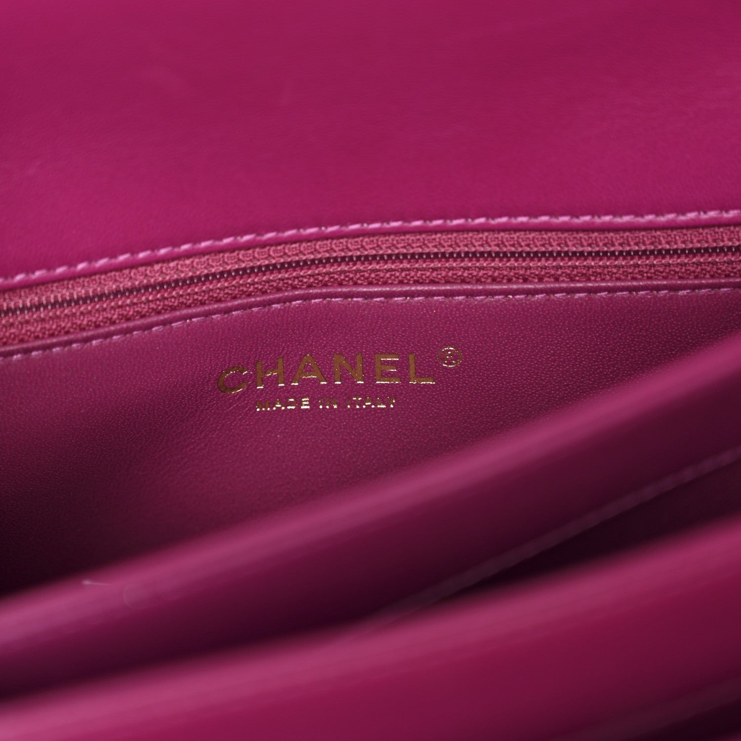 Chanel Lambskin Quilted Small Trendy CC Flap Dual Handle Bag Dark Pink