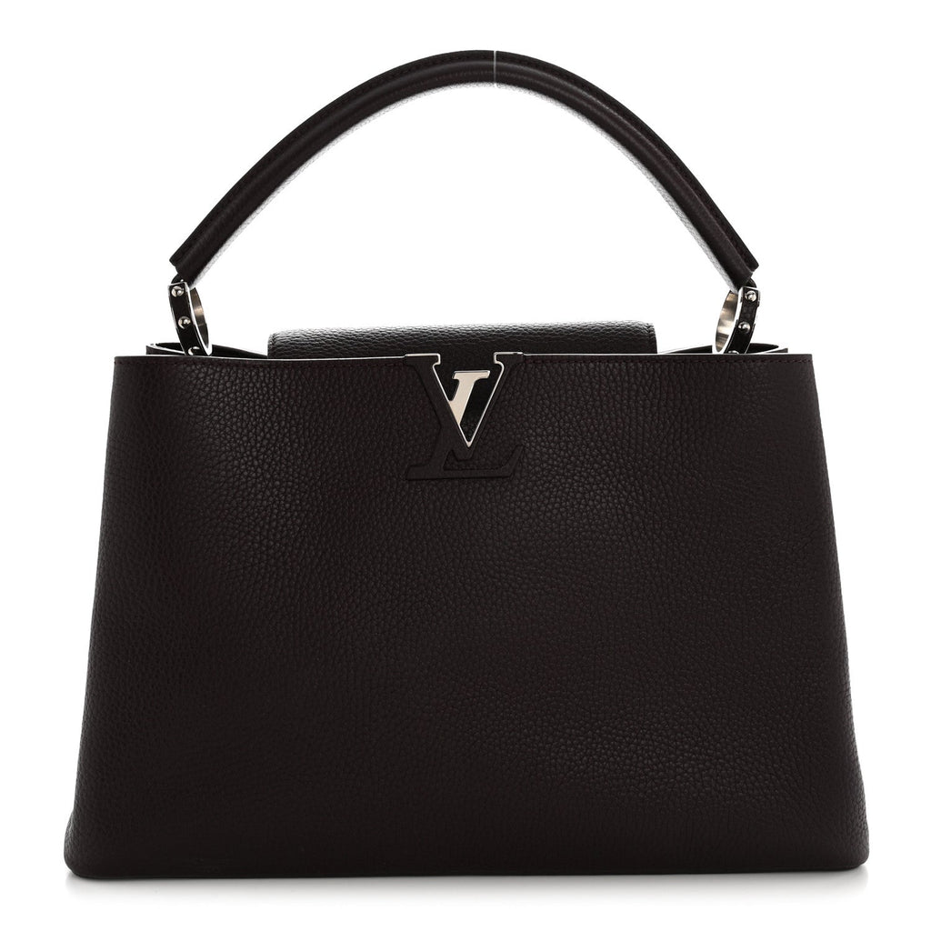 Louis Vuitton Taurillon Capucines MM Quetsche