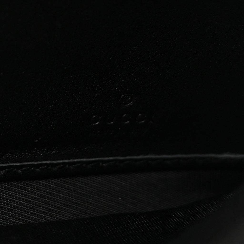 Gucci Calfskin Sylvie Continental Wallet Black