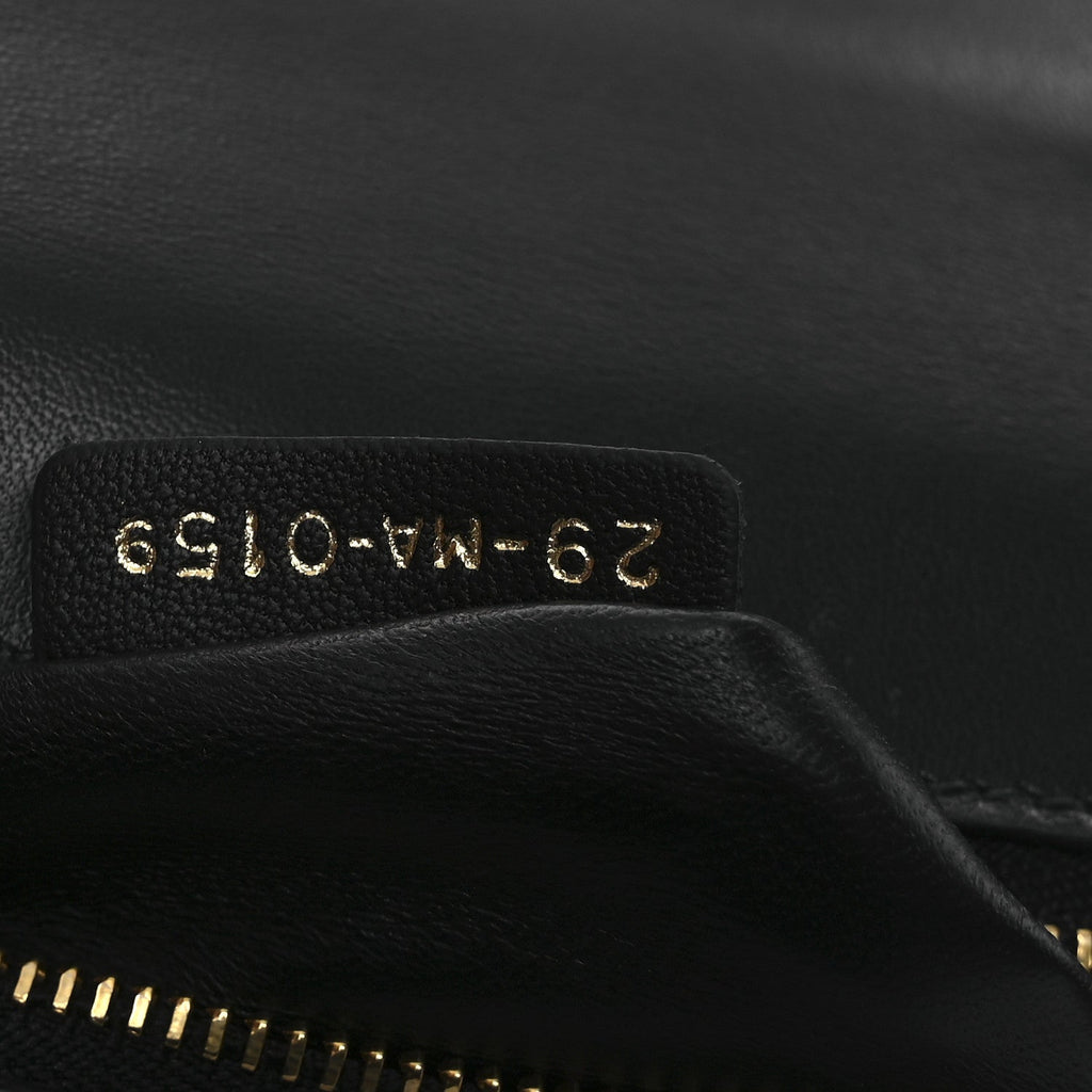 Christian Dior Box Calfskin 30 Montaigne Flap Bag Black