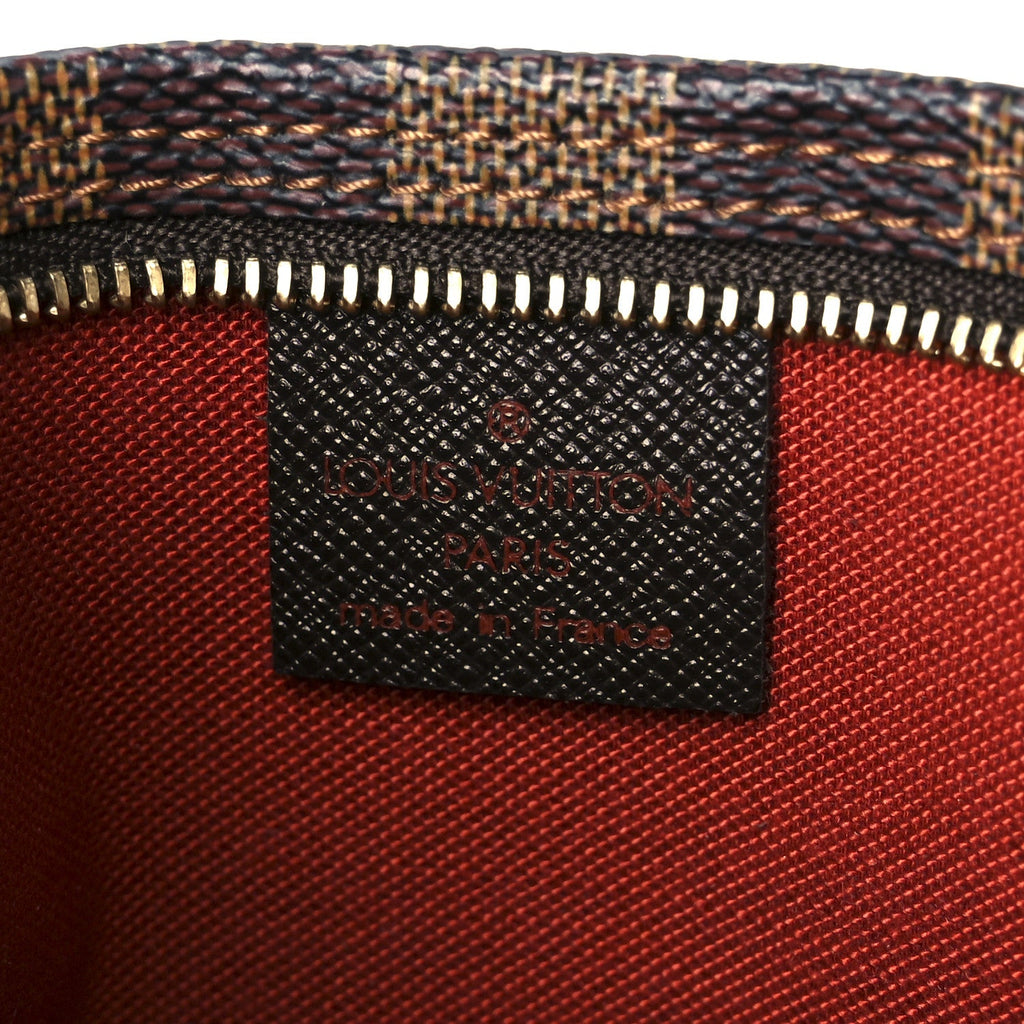 Louis Vuitton Damier Ebene Trousse Make Up Bag Pochette