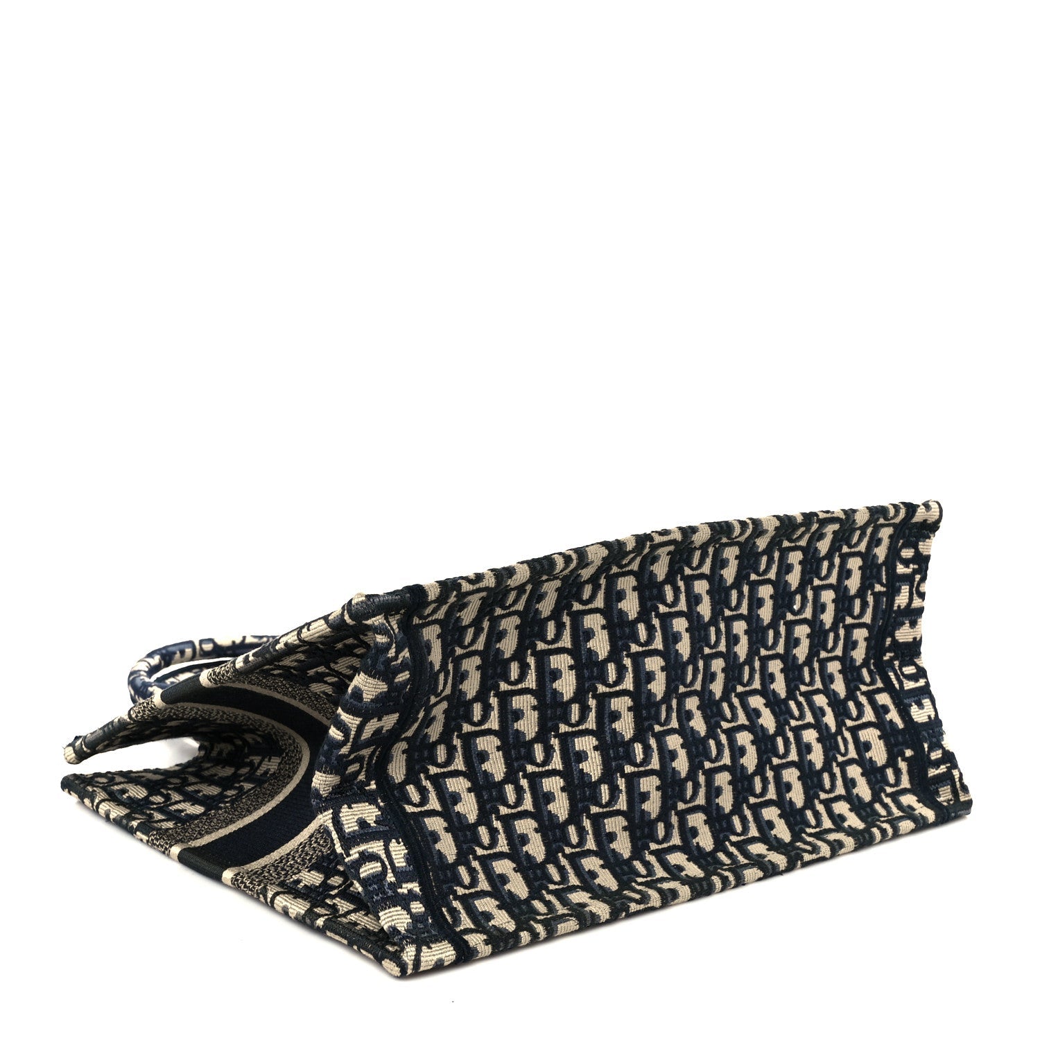 Christian Dior Oblique Medium Book Tote Blue Multicolor