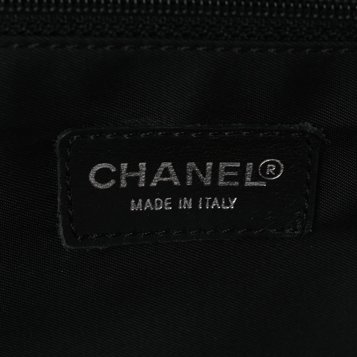 Chanel Nylon Travel Shoulder Bag Black