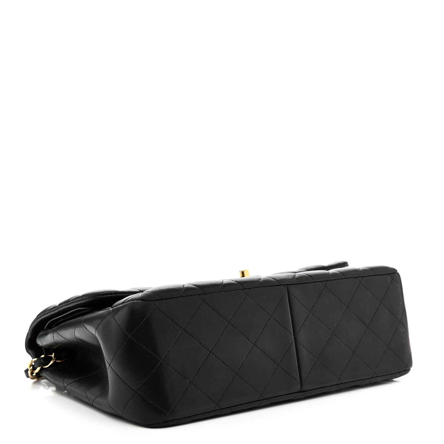 Chanel Lambskin Quilted Jumbo Double Flap Black