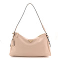 Prada Soft Calfskin Large Aimée Shoulder Bag Travertine