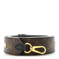 Louis Vuitton Monogram Adjustable Bandouliere Shoulder Strap Black