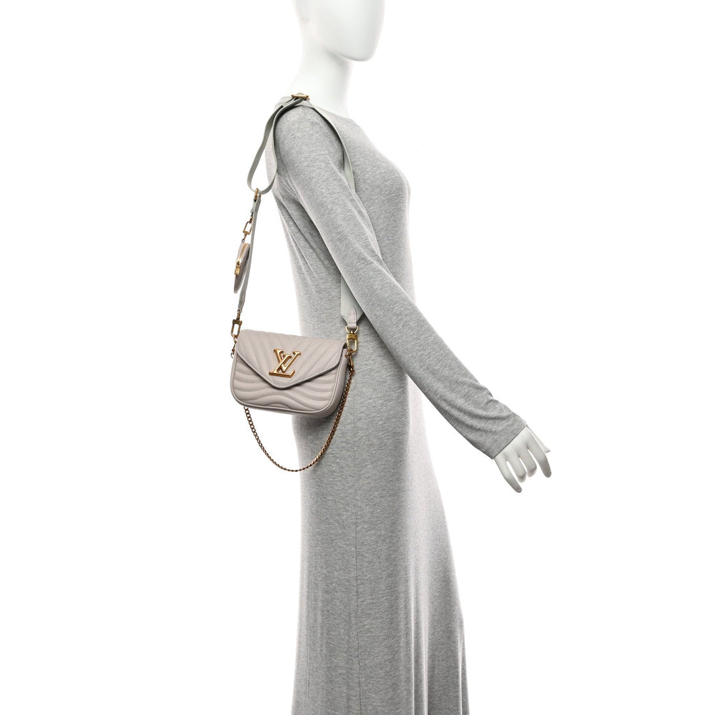 Louis Vuitton Calfskin New Wave Multi Pochette Brume