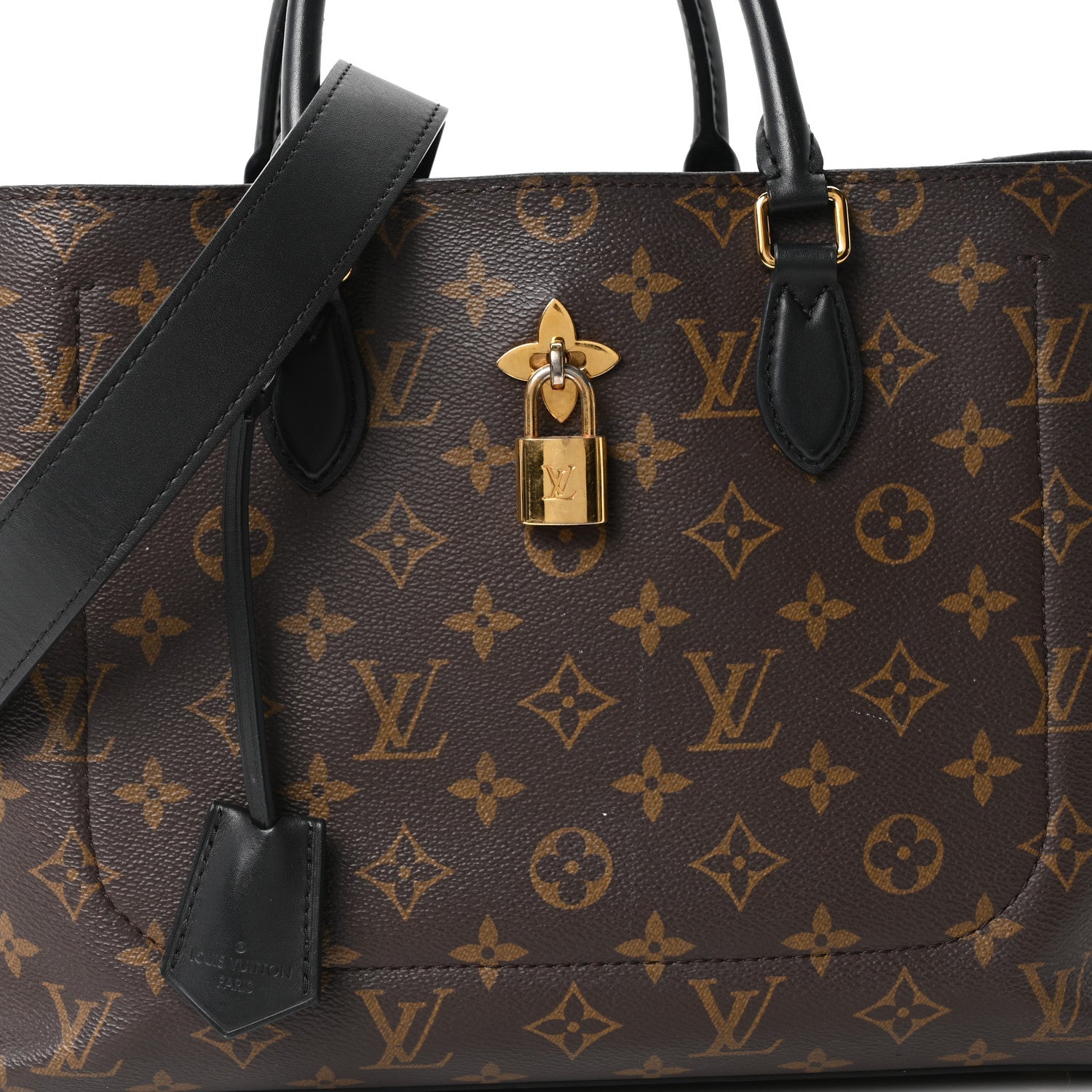 Louis Vuitton Monogram Flower Tote Black