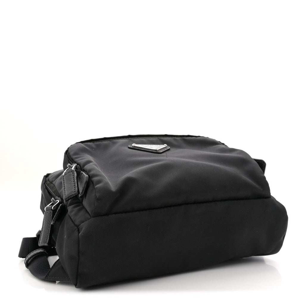 Prada Tessuto Nylon Montagna Harness Bag Black