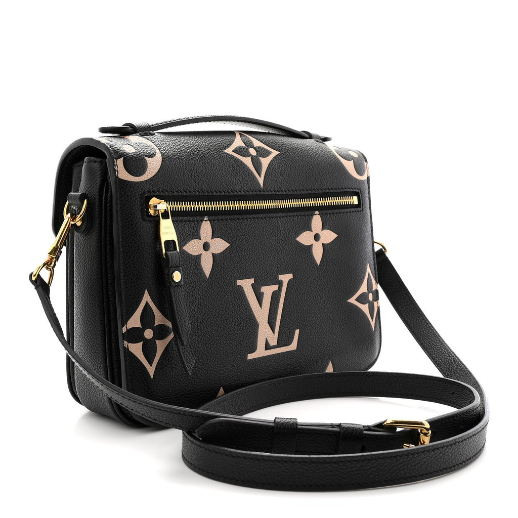 Louis Vuitton Empreinte Monogram Giant Pochette Metis Black Beige