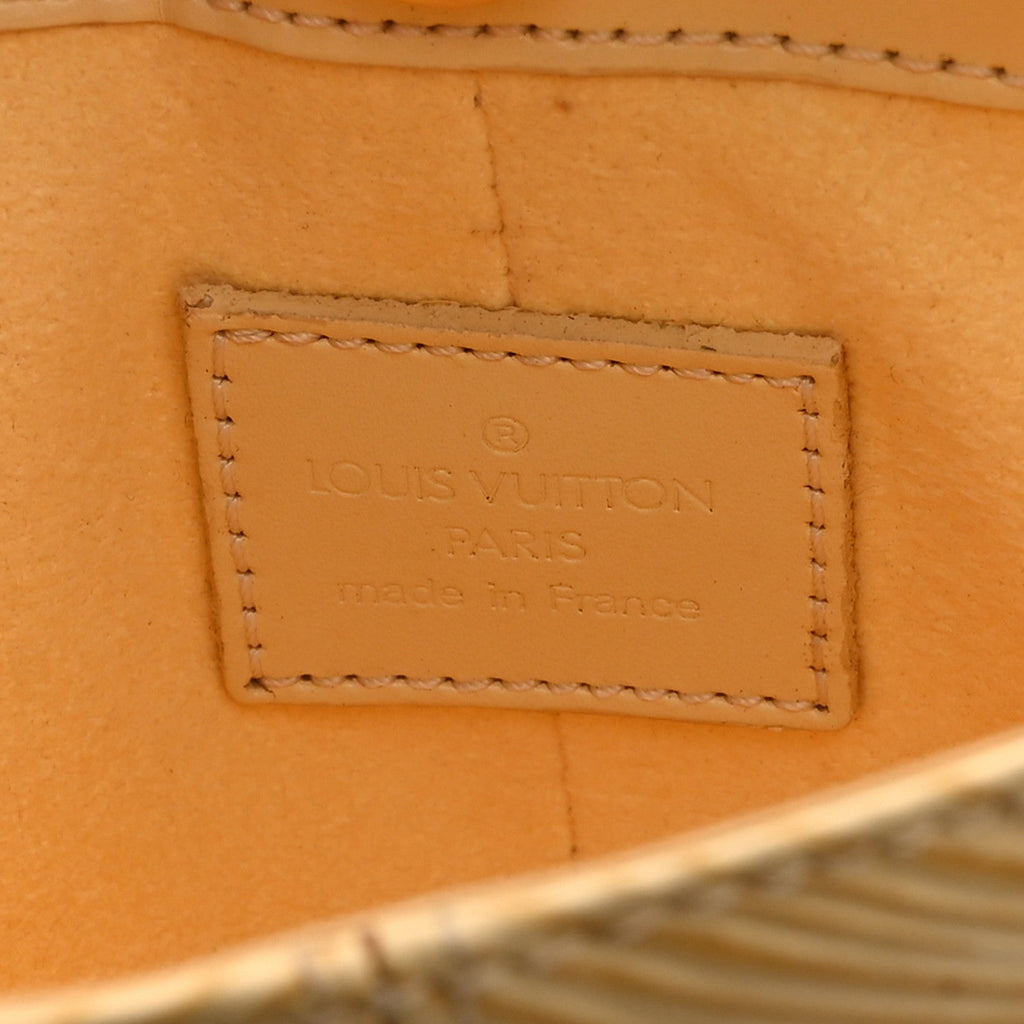 Louis Vuitton Epi Demi Lune Pochette Vanilla