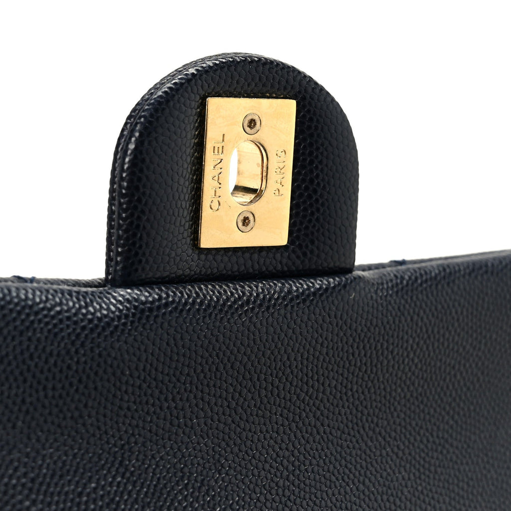 Chanel Caviar Quilted Small CC You Flap Navy