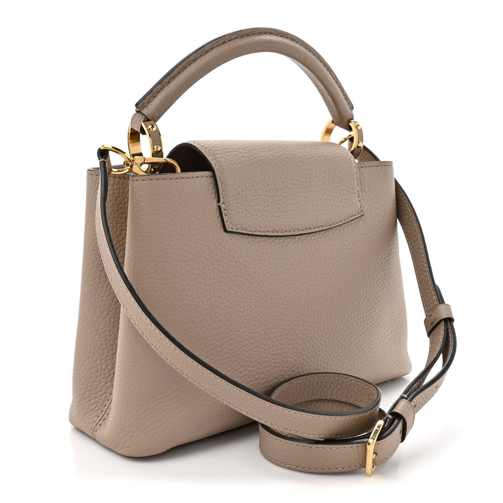 Louis Vuitton Taurillon Capucines BB Galet