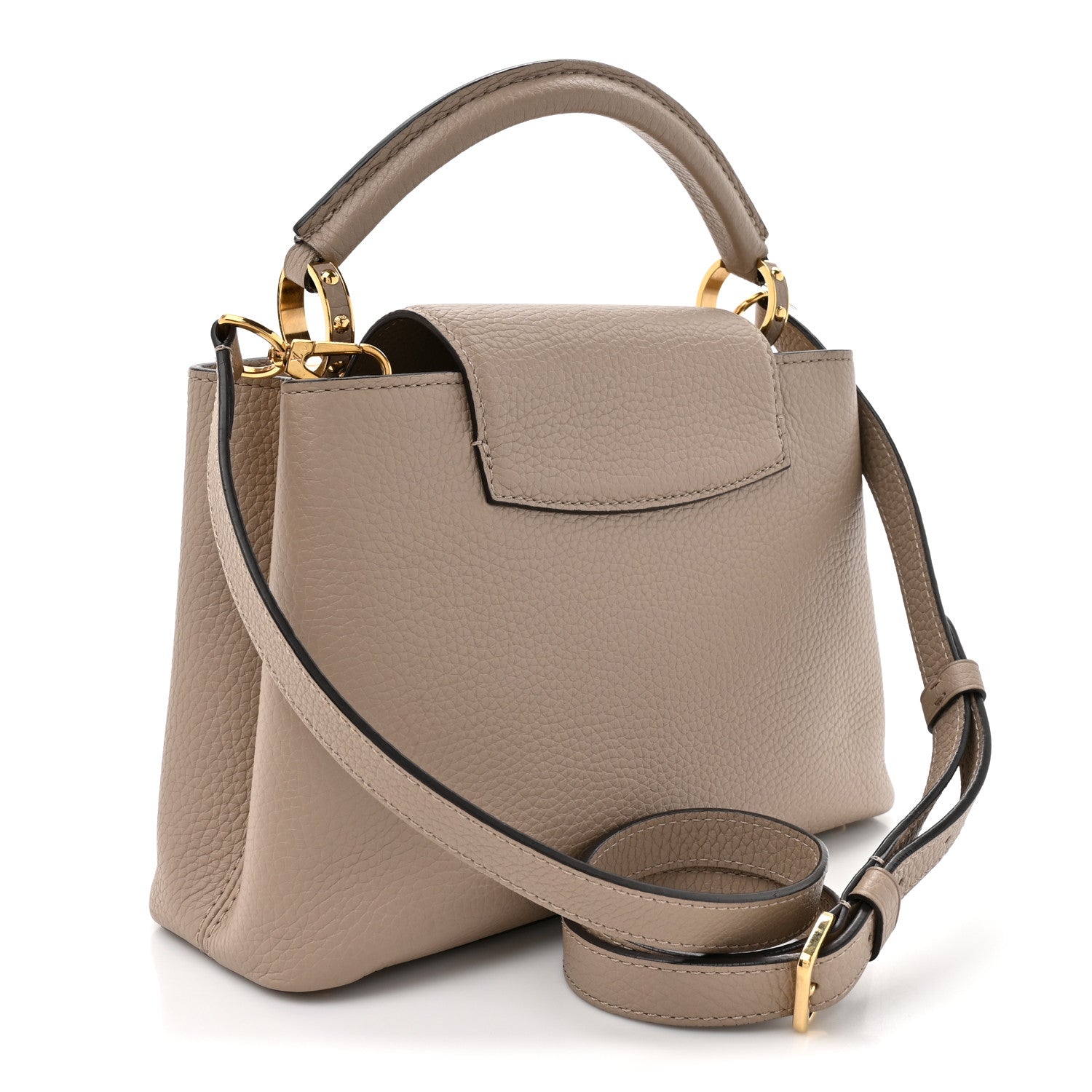 Louis Vuitton Taurillon Capucines BB Galet