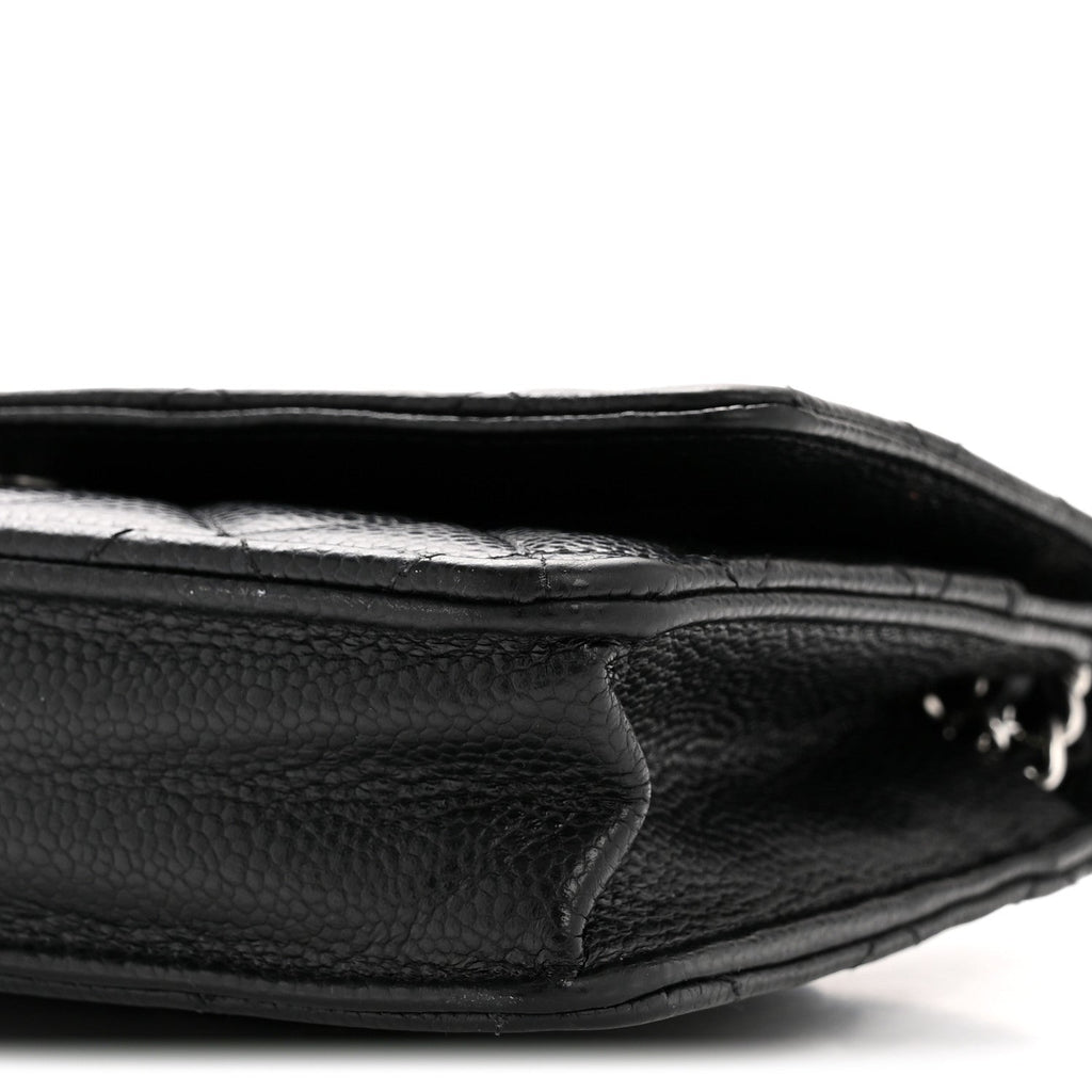 Chanel Caviar Quilted Wallet on Chain WOC Black