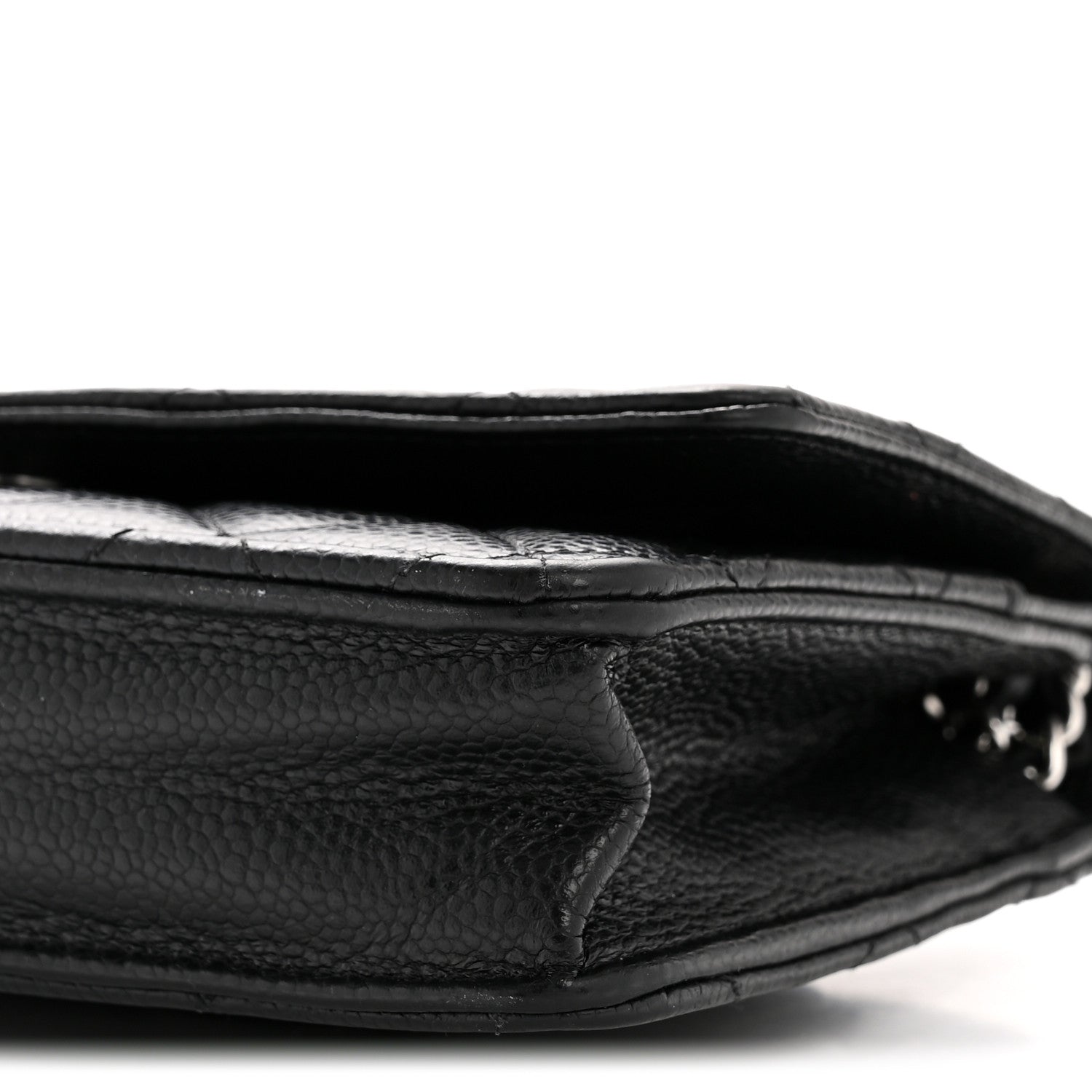 Chanel Caviar Quilted Wallet on Chain WOC Black