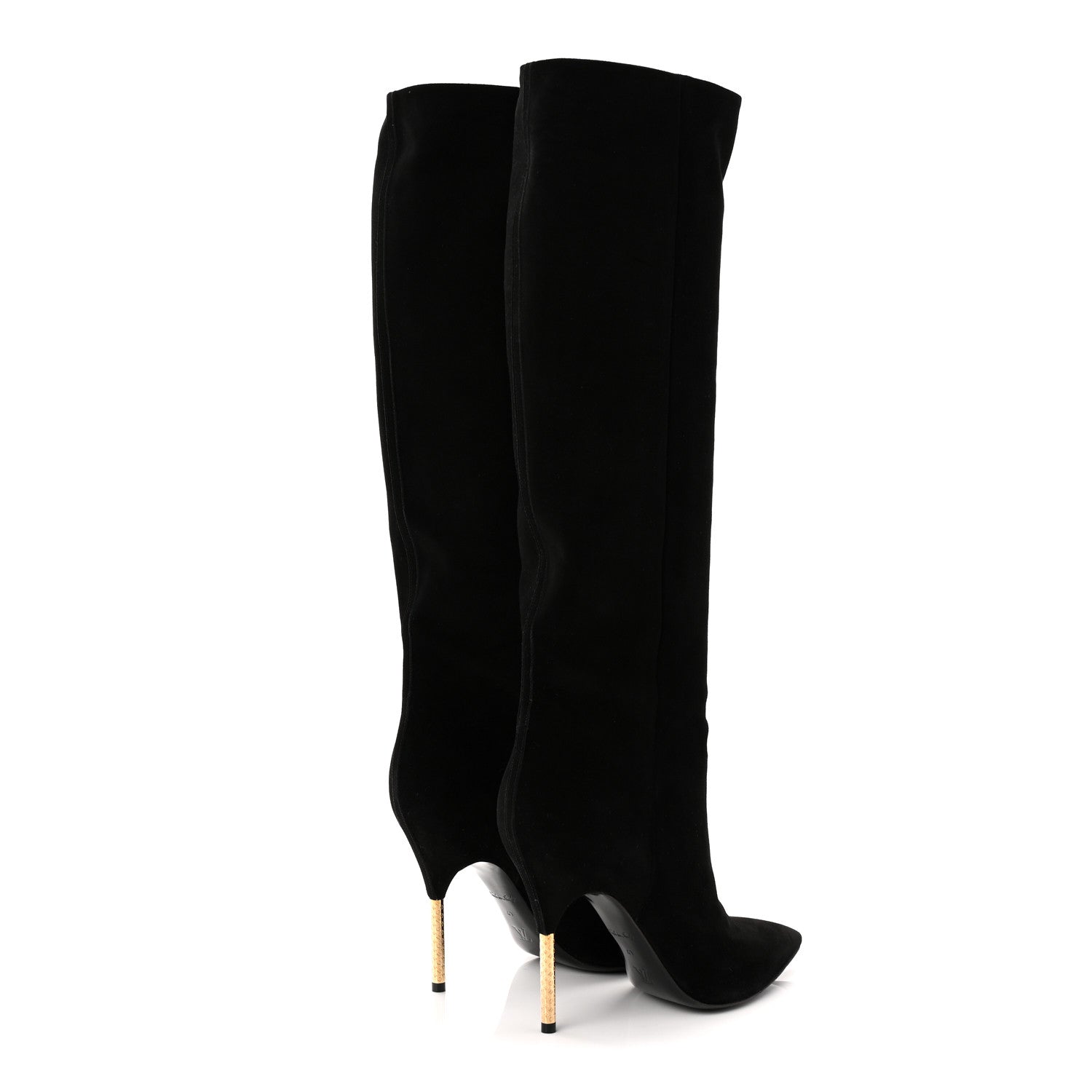 Louis Vuitton Suede High Boots 41 Black