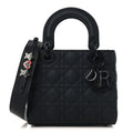 Christian Dior Ultra Matte Calfskin Cannage Small My ABCDior Lady Dior Black
