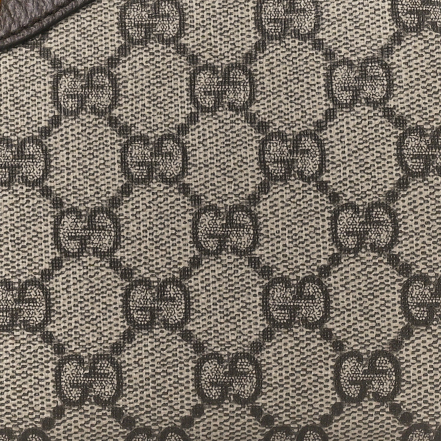 Gucci GG Supreme Monogram Textured Dollar Calfskin Web Small Ophidia GG Handbag Beige Ebony New Acero