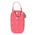 Christian Dior Patent Cannage Lady Dior Phone Holder Pink