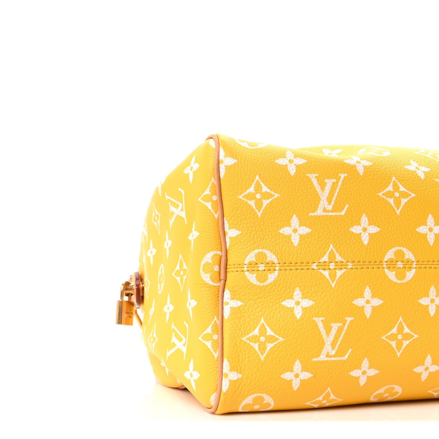 Louis Vuitton Calfskin Monogram Speedy P9 Bandouliere 25 Jaune Mat