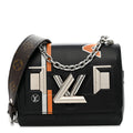 Louis Vuitton Epi Monogram Spaceship Embossed Twist Shoulder Bag PM Black
