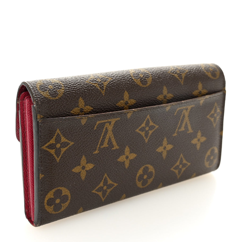 Louis Vuitton Monogram Sarah Wallet NM Fuchsia