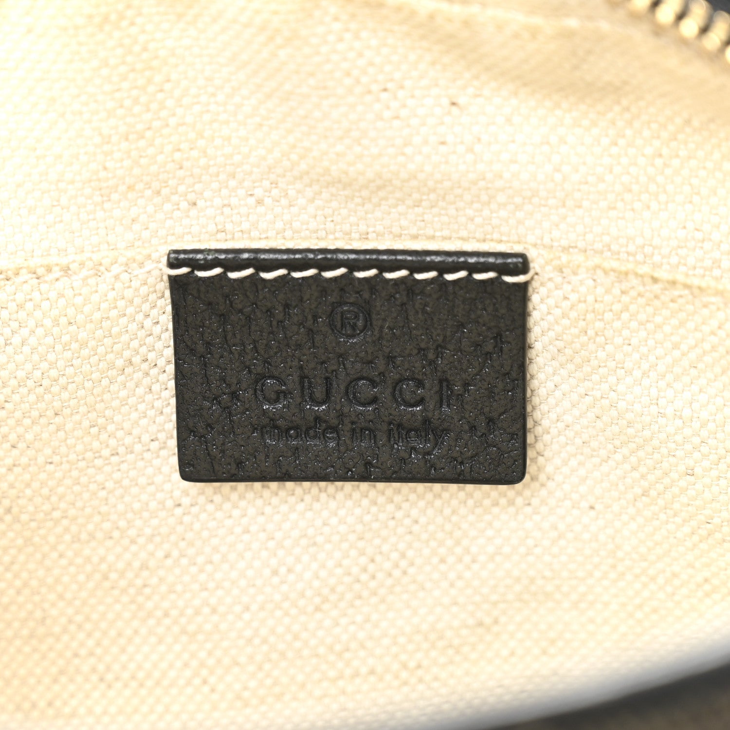 Gucci Jacquard Black Denim GG Monogram Textured Dollar Calfskin Mini Ophidia Shoulder Bag Black Ivory