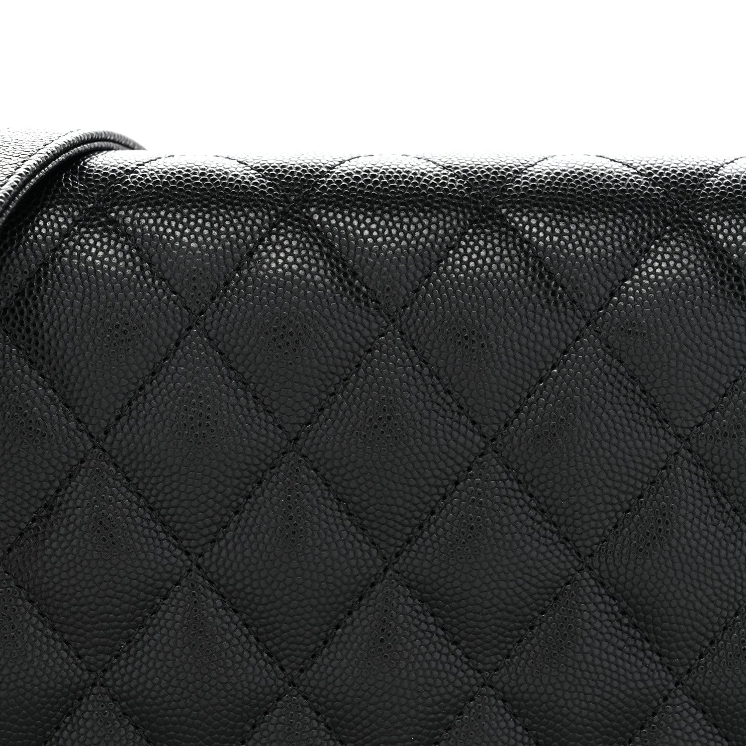 Chanel Caviar Quilted Boy Wallet On Chain WOC Black