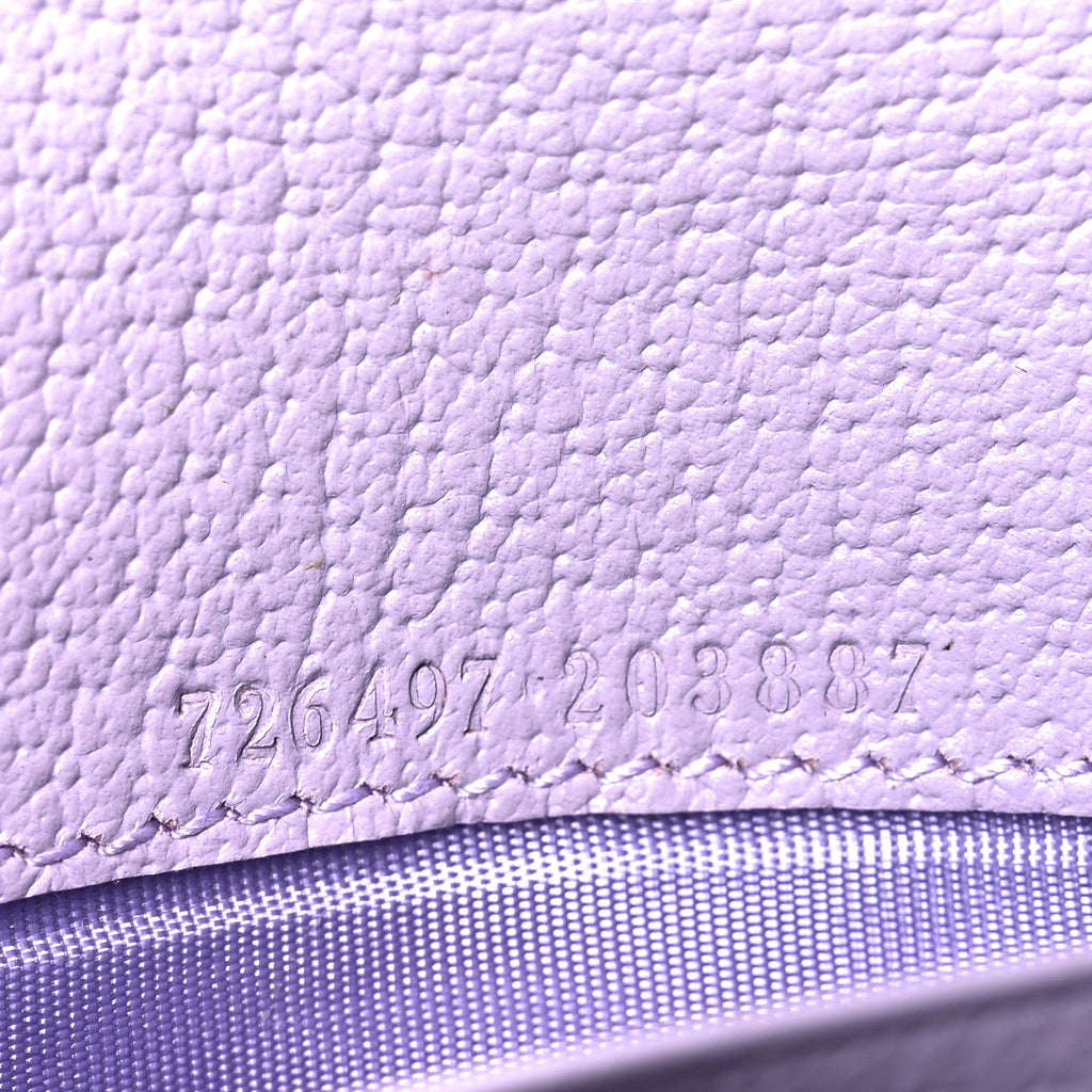 Gucci Monogram Jumbo GG Textured Dollar Calfskin Ophidia Continental Wallet On Chain Beige Lapis