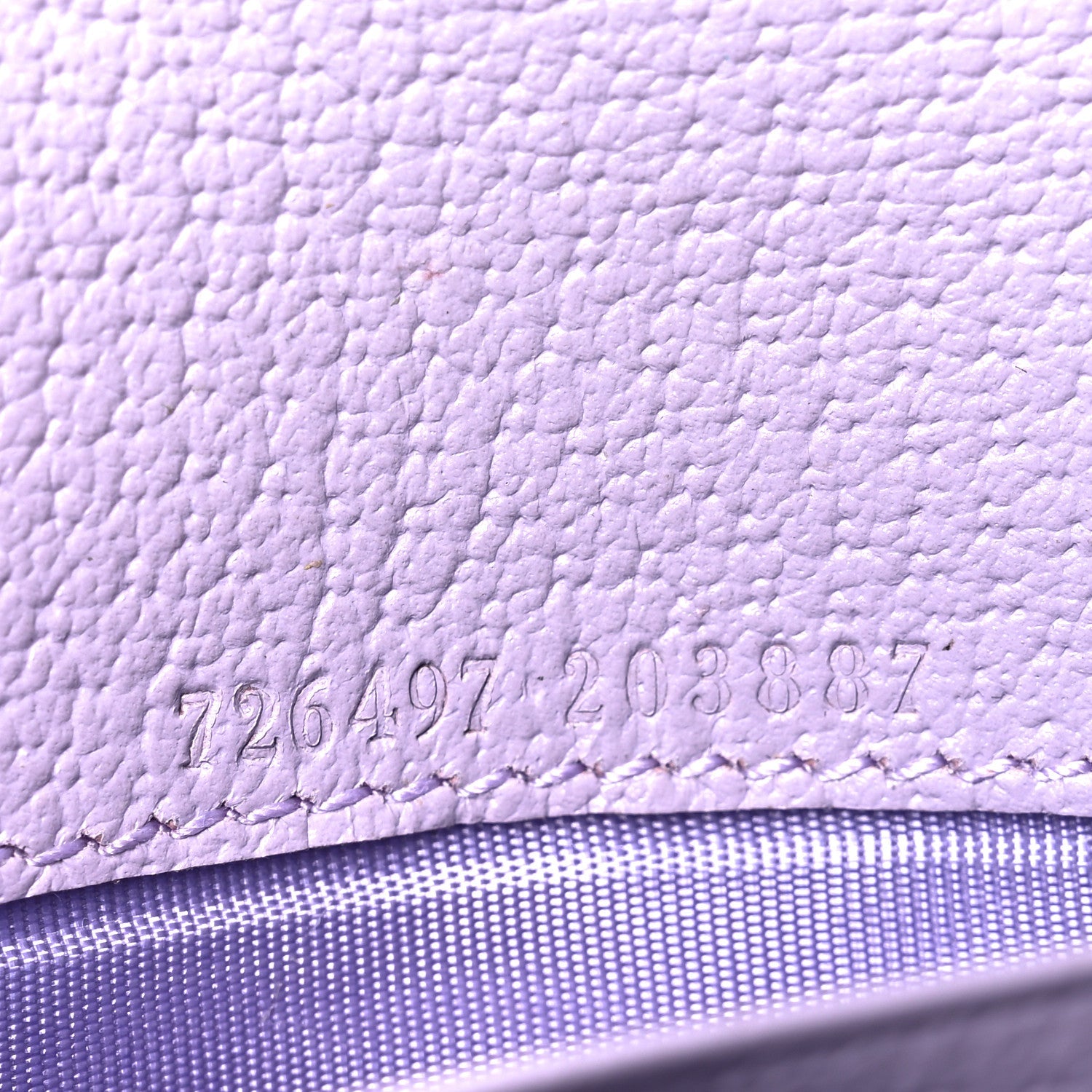 Gucci Monogram Jumbo GG Textured Dollar Calfskin Ophidia Continental Wallet On Chain Beige Lapis