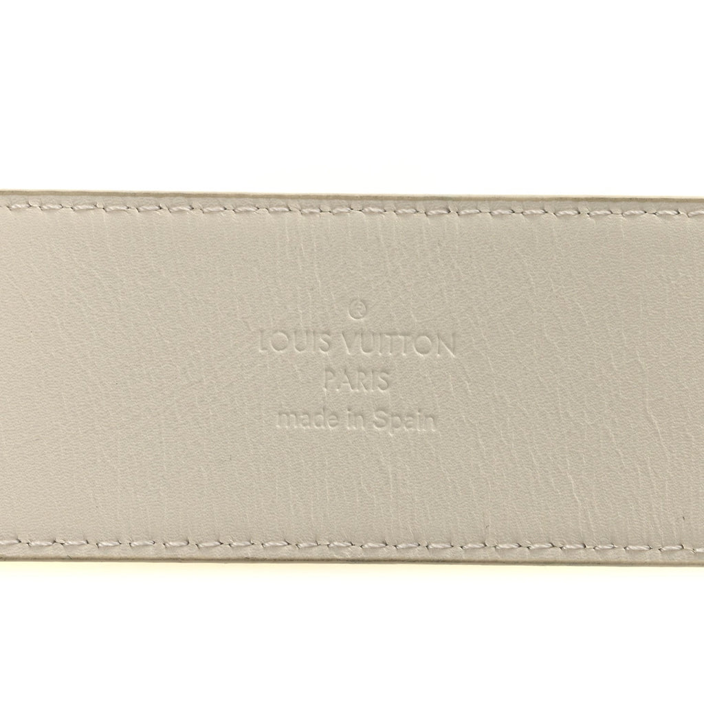 Louis Vuitton PVC Monogram 40mm LV Initiales Reversible Belt 85 34 Iridescent Prism