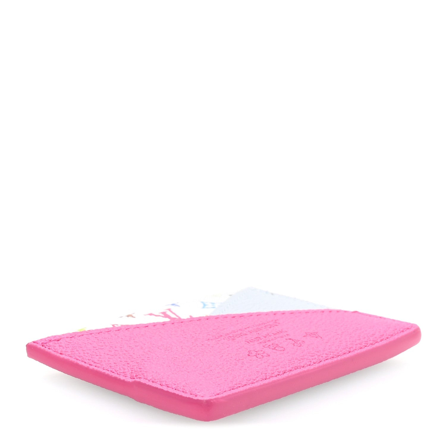 Louis Vuitton LV X TM Monogram Multicolor Criss-Cross Card Holder Kawaii Pink
