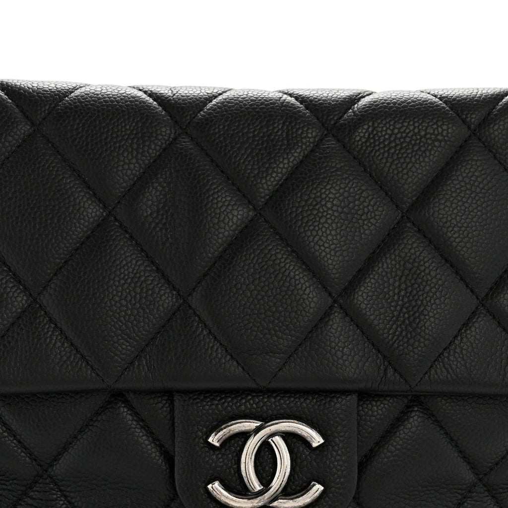 Chanel Caviar Quilted Coco Casual Flap Black