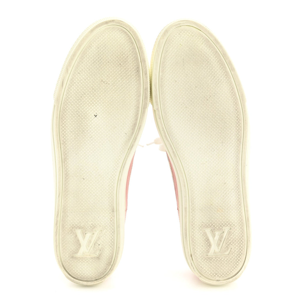 Louis Vuitton Damier Azur Stellar Sneakers 40 Rose Ballerine