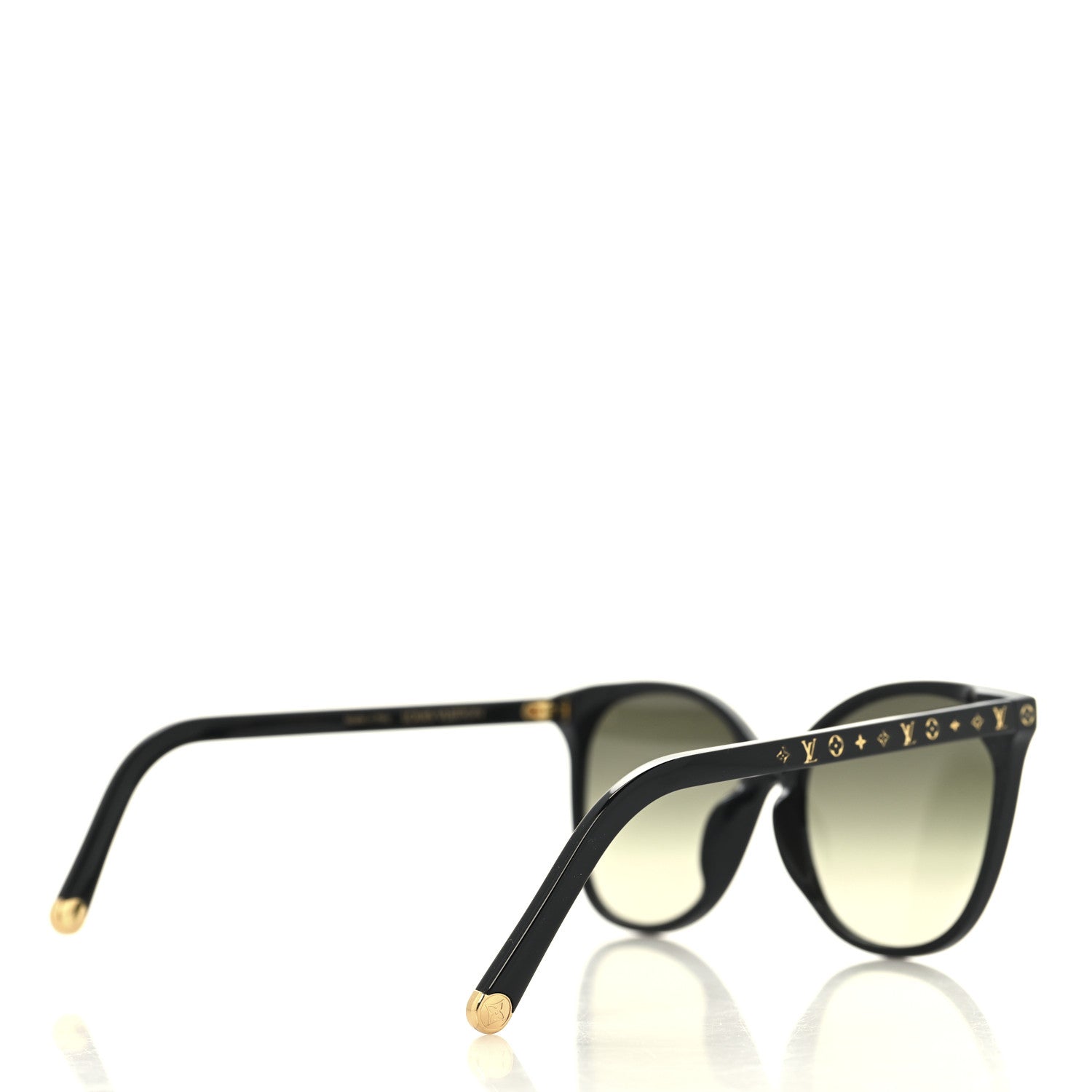 Louis Vuitton Acetate My Monogram Light Cat Eye Sunglasses Z1657E Black