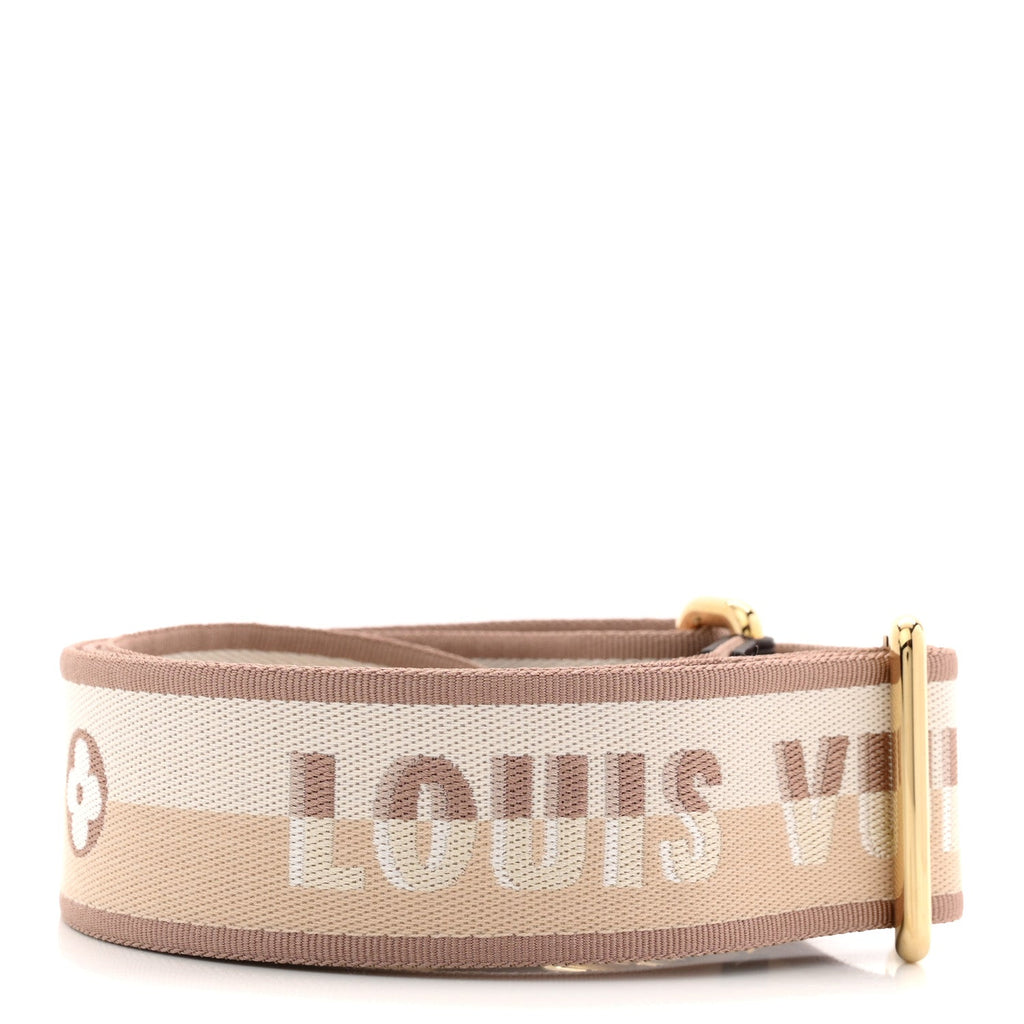 Louis Vuitton Jacquard Speedy Bandouliere 20 Shoulder Strap Beige Brown