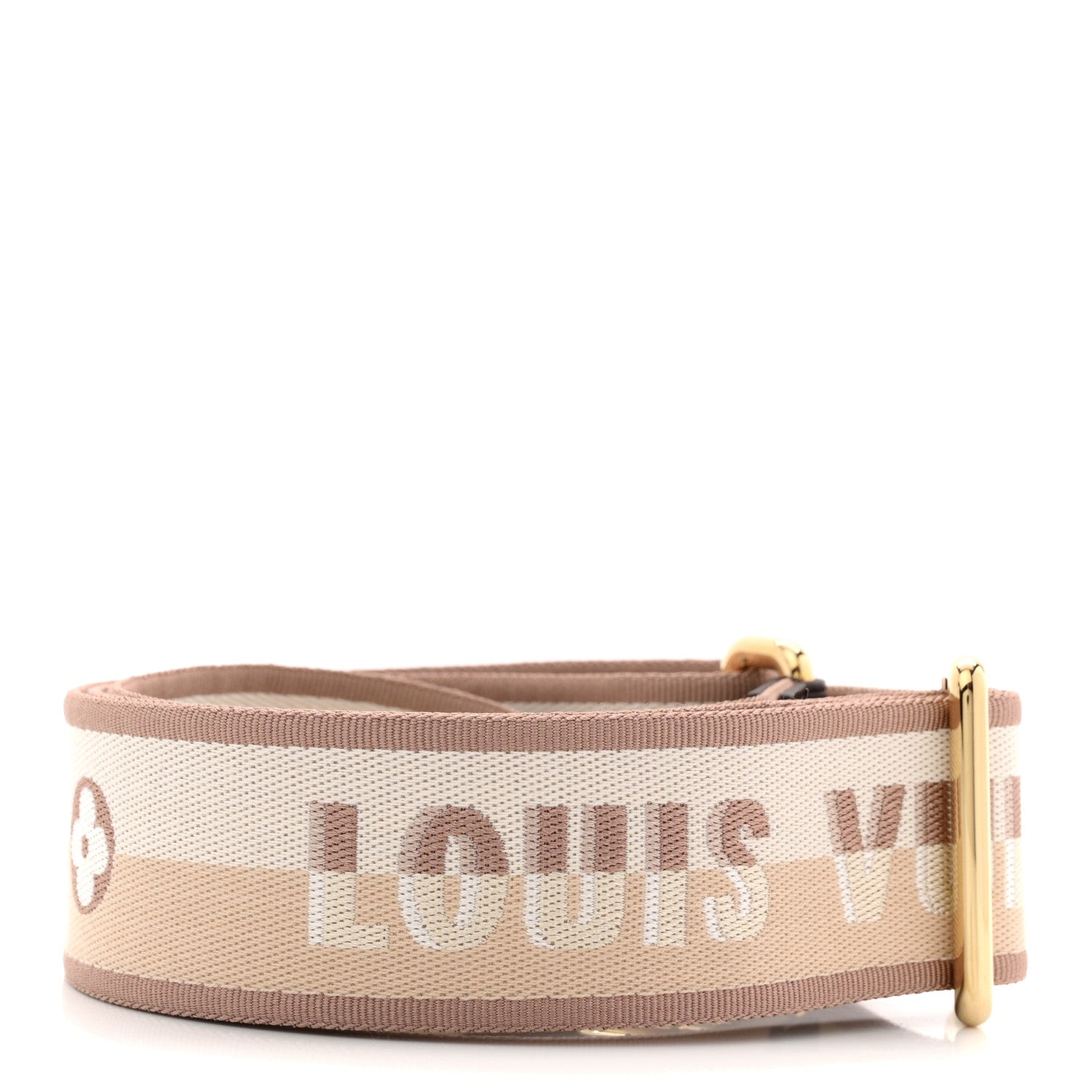 Louis Vuitton Jacquard Speedy Bandouliere 20 Shoulder Strap Beige Brown