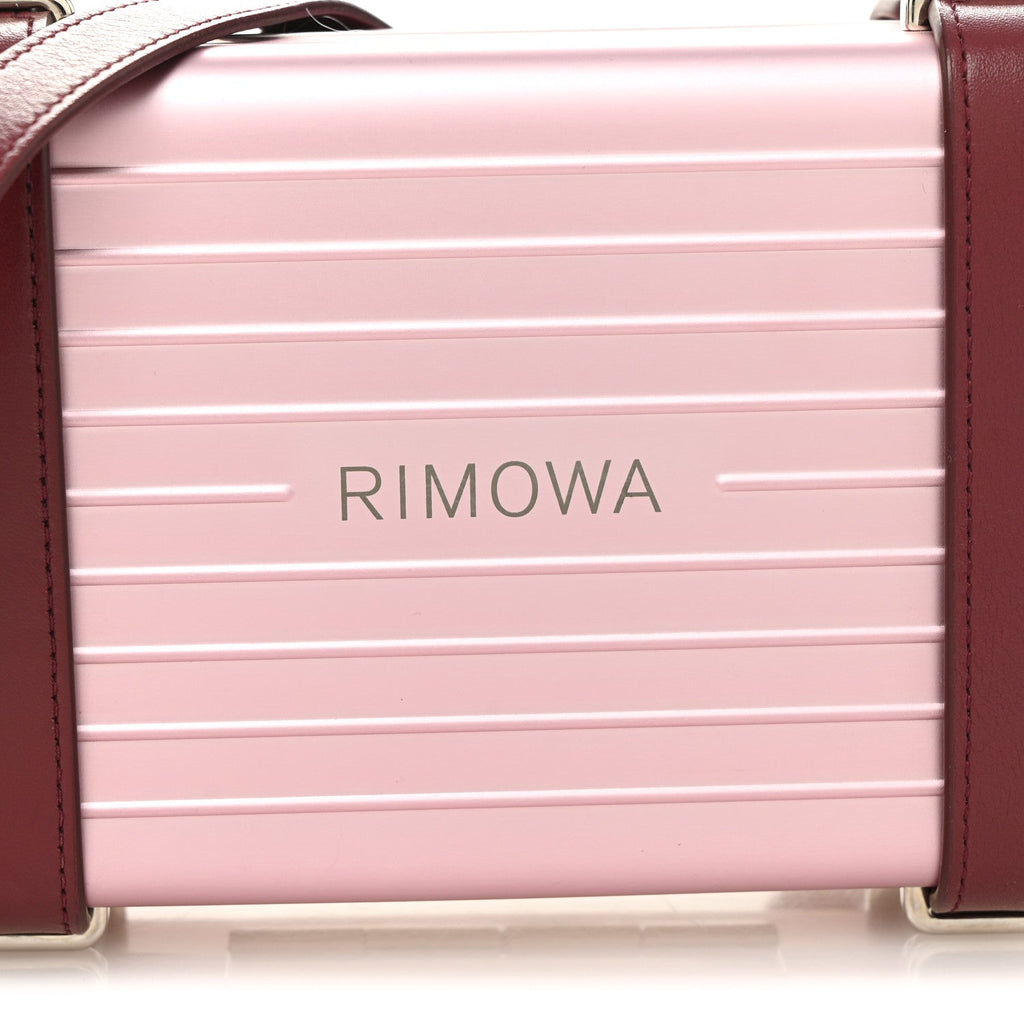 Christian Dior X RIMOWA Aluminum Personal Clutch On Strap Rose