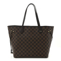 Louis Vuitton Damier Ebene Neo Neverfull MM Rose Ballerine