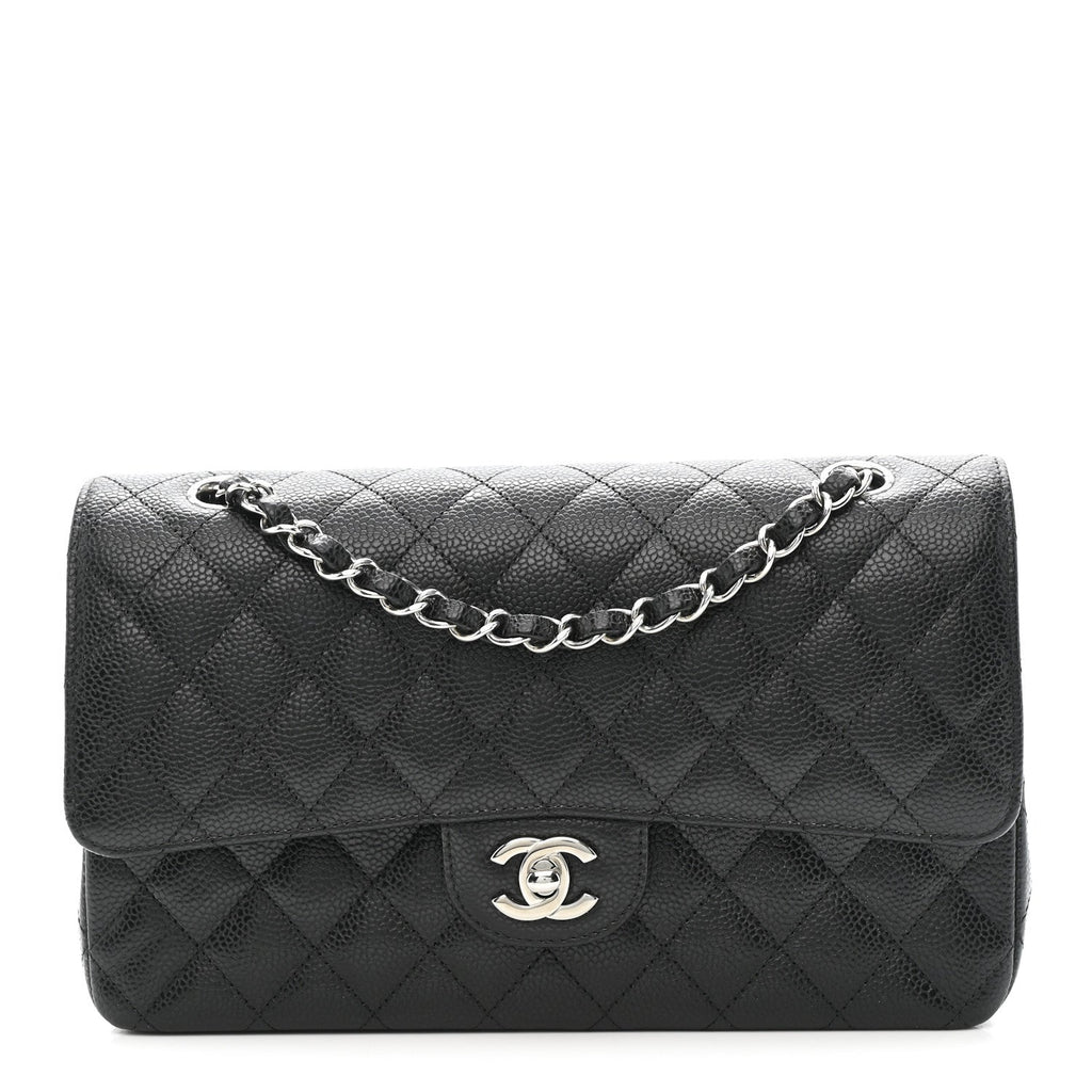 Chanel Caviar Quilted Medium Double Flap Black