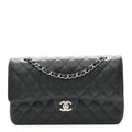 Chanel Caviar Quilted Medium Double Flap Black