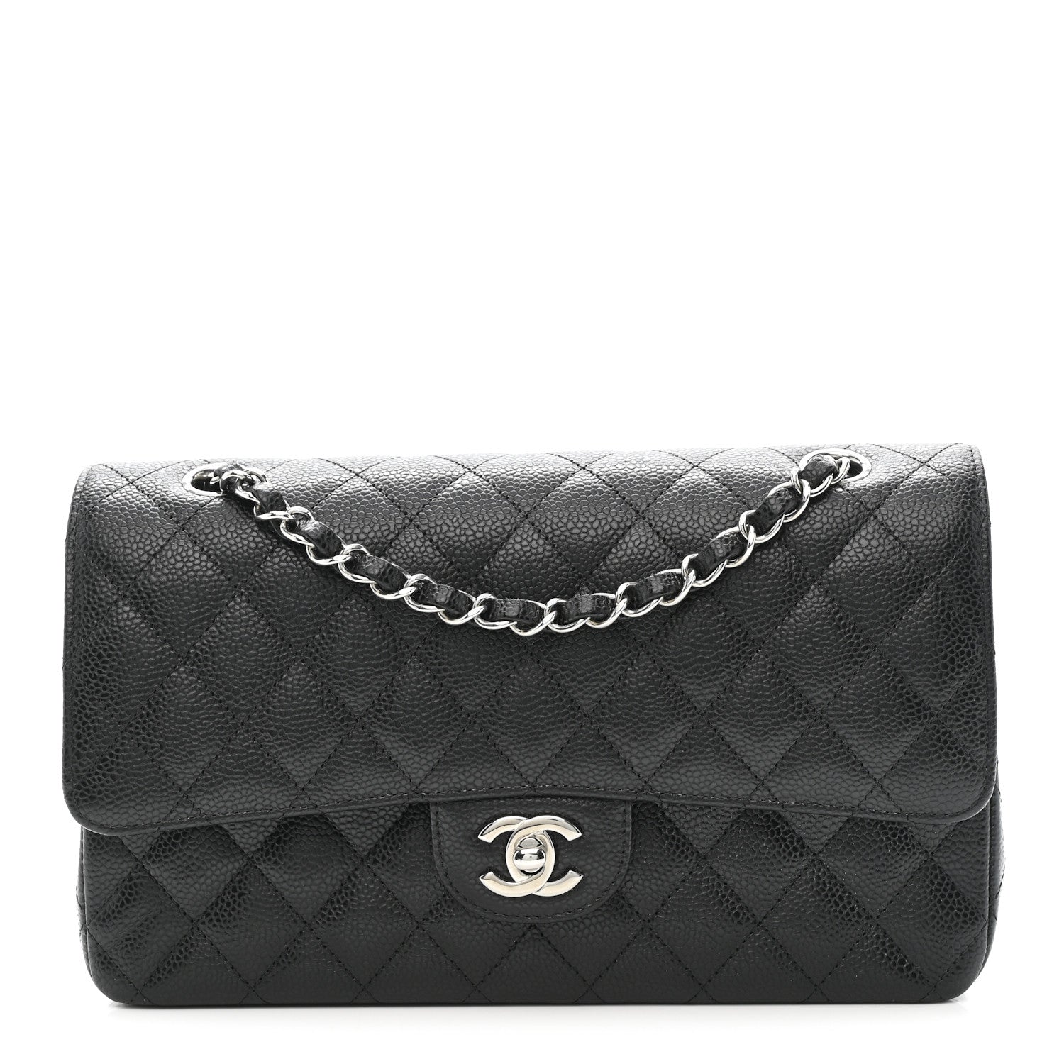 Chanel Caviar Quilted Medium Double Flap Black