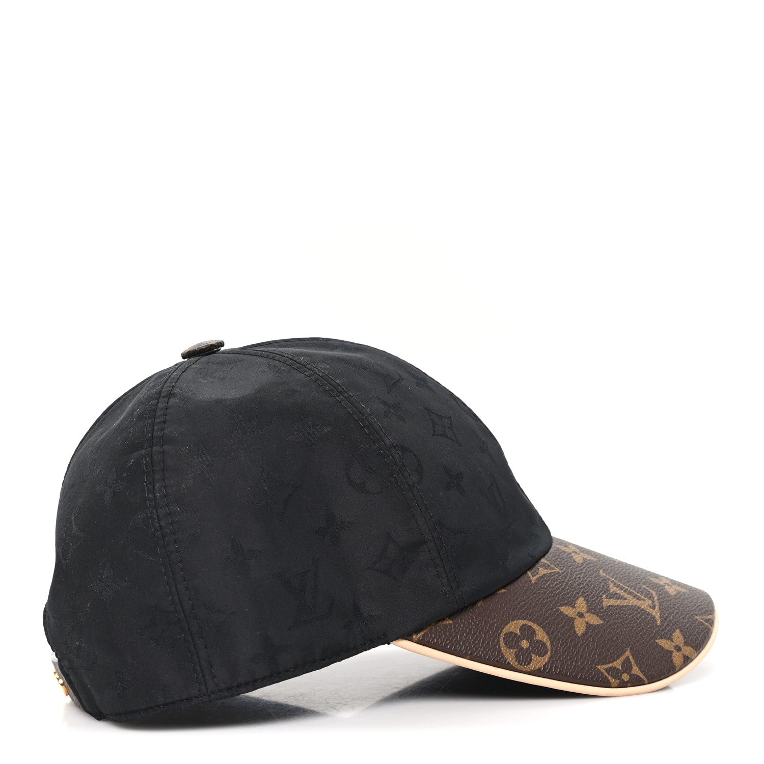 Louis Vuitton Polyester Silk Monogram LV Get Ready Cap M Black