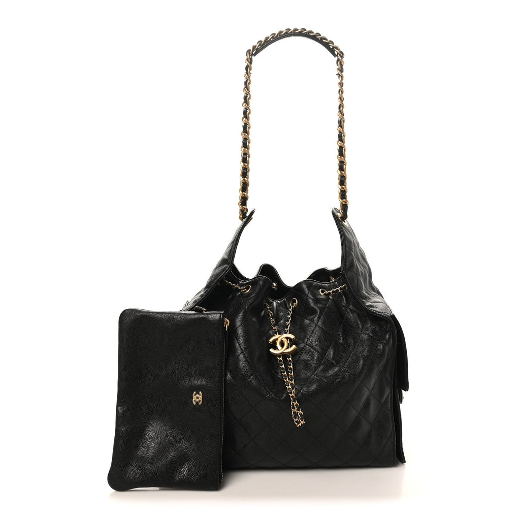 Chanel Caviar Quilted Medium Chanel 25 Handbag Black