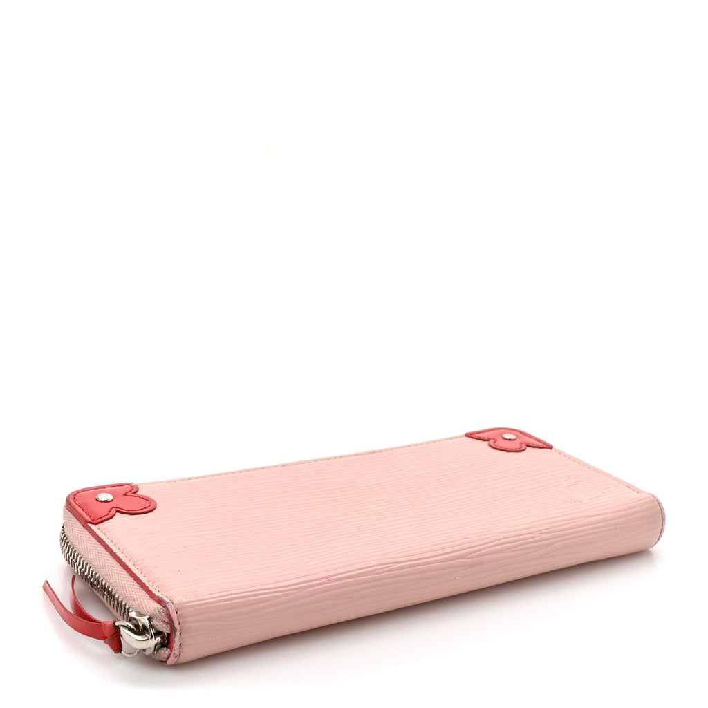 Louis Vuitton Epi Blooming Corners Clemence Wallet Rose Ballerine Coquelicot
