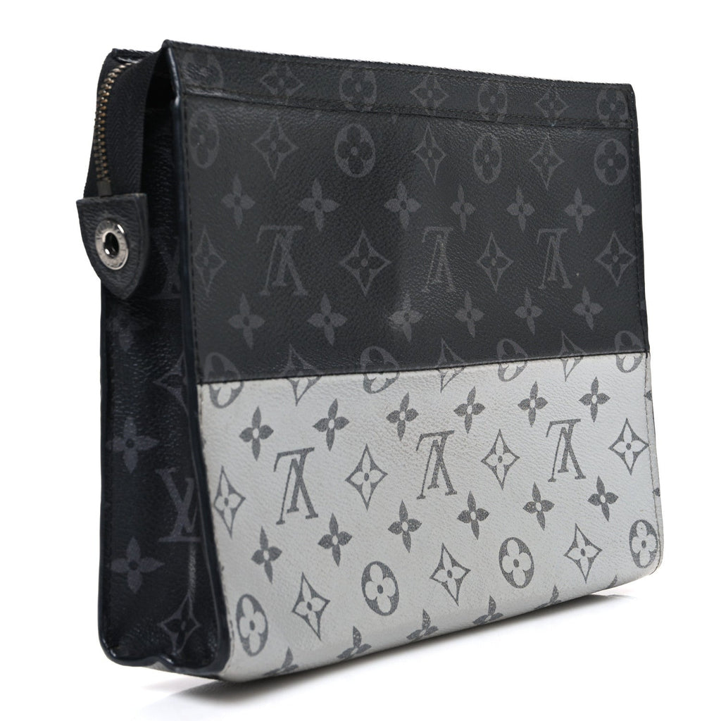 Louis Vuitton Monogram Eclipse Split Pochette Voyage MM