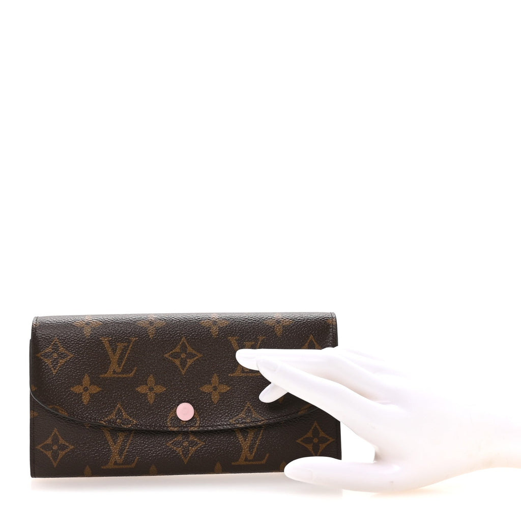 Louis Vuitton Monogram Emilie Wallet Rose Ballerine