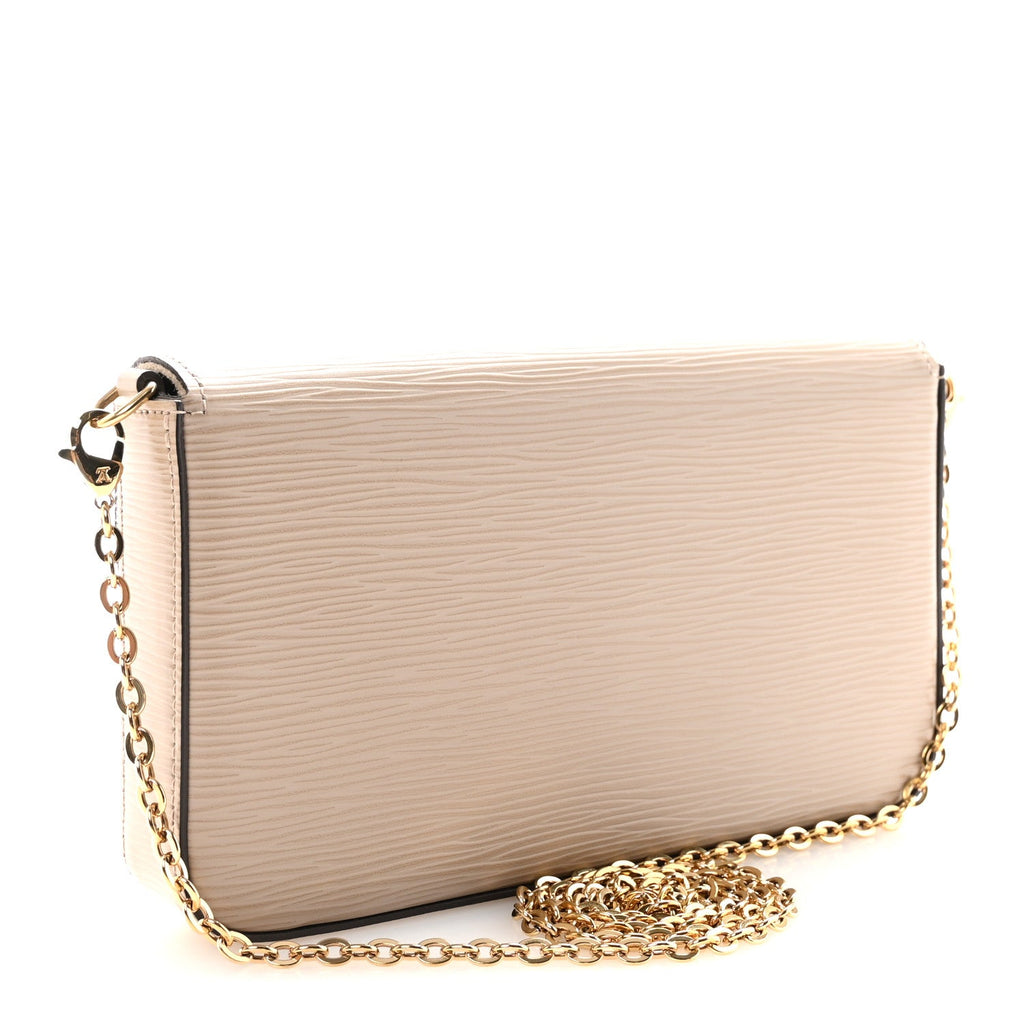 Louis Vuitton Epi Felicie Pochette Chain Wallet Galet